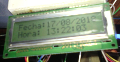 LCD 16x2 con programa Fecha-Hora